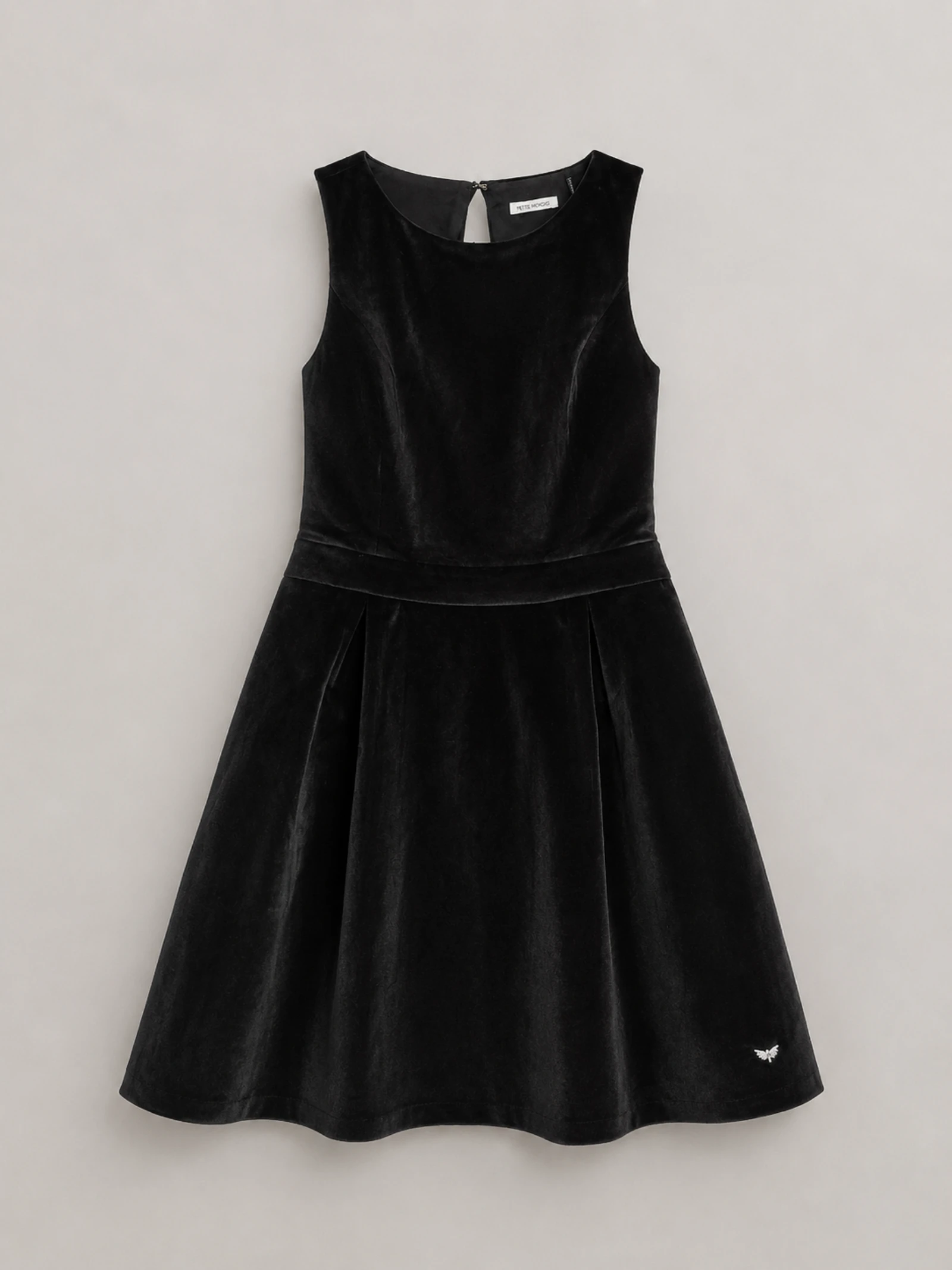 Jurk met open rug van fluweel merk les petites bombes – photo 2